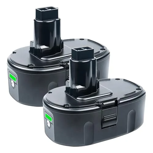 2-Pack Replacement for Dewalt 18V Battery 6.5Ah XRP Lithium ion DC9096 DC9098 DC9099 DE9039 DE9095 DW9096 DW9098 DE9096 DE9098 DW9095 DE9503 DC9182 XRP