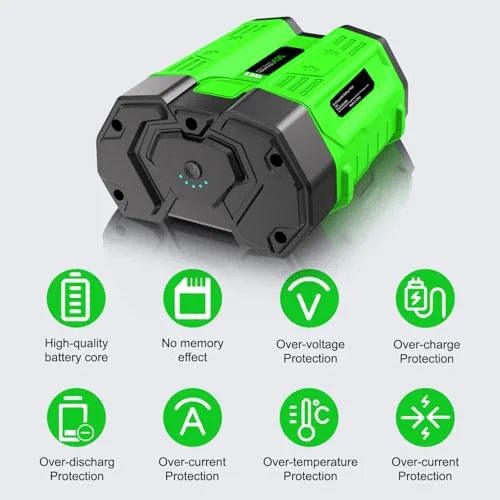 Upgraded 5.0Ah 56V Replacement for EGO 56V Battery BA2800T BA2800 BA3360T BA2240T BA1400T BA1400 BA1120