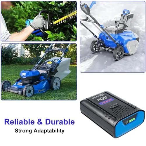 Advanced 2-Pack 6.0Ah Replacement for Kobalt 40V Battery Compatible with Kobalt 40V Max Battery KB440-06 KB-540-06 ‎KB240-06 KB2540C-06 KB640-03 Cordless Power Tool