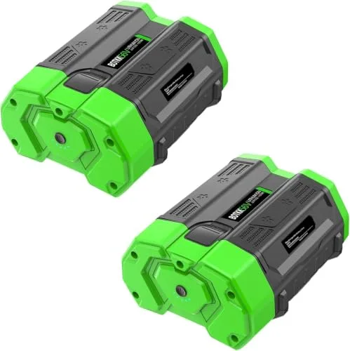 2 Pack 5Ah Replacement for EGO 56V Battery for BA2800T BA2800 BA4200T BA4200 BA3360T BA2240T BA1400T BA1400 BA1120 Compatible with EGO Battery 56V Lithium Ion Batteries
