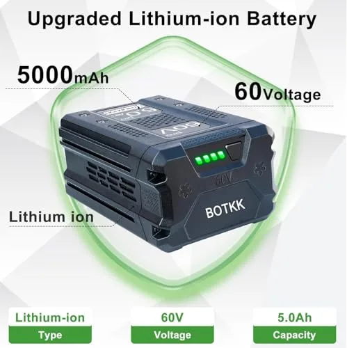 60V 5000mAh Vervanging voor Greenworks 60V Batterij Compatibel met Greenworks Cordless Power Tool Batterij