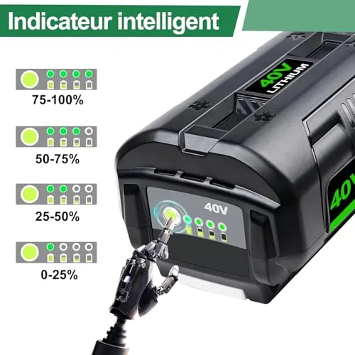 6600mAh 36V/40V Ersatzakku für Ryobi 40V Akku Passend für Ryobi 36V Akku Werkzeuge