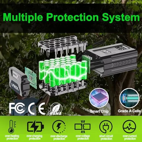 60V 5000mAh Ersatzakku für Greenworks 60V Akku Kompatibel mit Greenworks Akku Werkzeugen