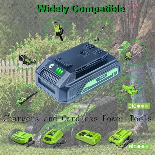 24V 3000mAh Replacement Battery for Greenworks 24V Battery