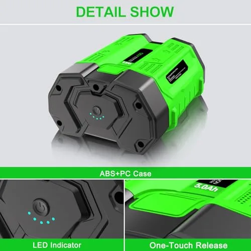Upgraded 5.0Ah Replacement for EGO 56V Battery