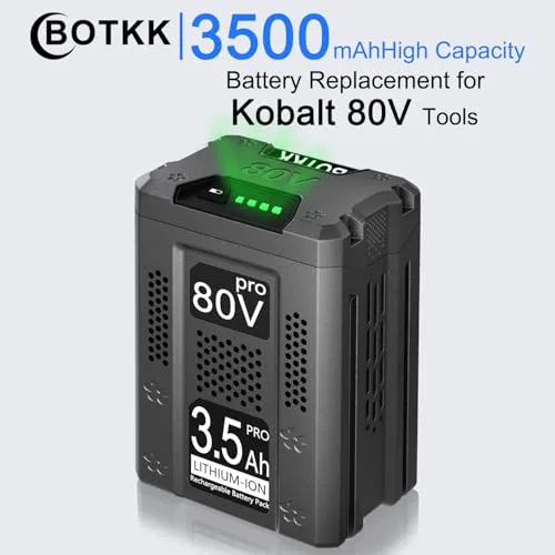 3.5Ah Replacement for Kobalt 80V Battery Compatible with Kobalt 80V Max Battery KB2580-06 KB480-06 KB280-06 KB3080 etc