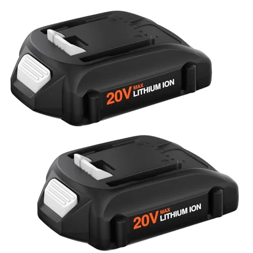 2Packs 3.5Ah Replacement for Worx Battery 20V WA3520 WA3525 WA3575 WA3578 WA3674 WA3669 etc Compatible with Worx 20V Battery Power Share