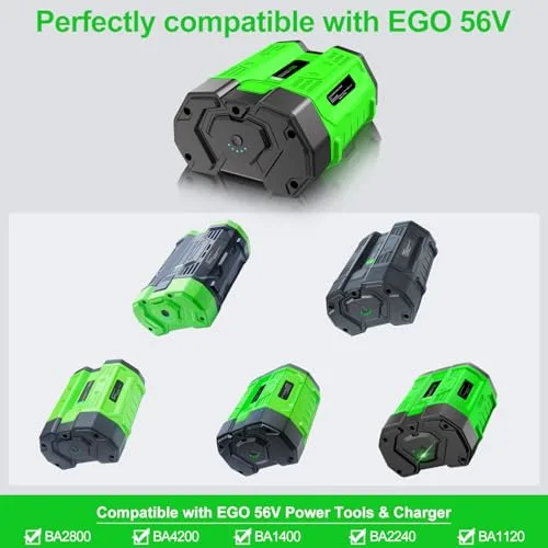 5.0Ah Replacement for EGO 56V Battery BA1400T BA1400 BA2240T BA1120 Lithium Compatible with EGO Battery 56V
