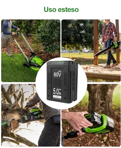 5Ah sostitutiva per Greenworks 60V Batteria compatibile con gli strumenti della Greenworks 60V batteria