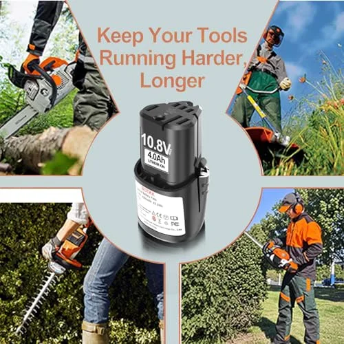 Upgraded 2-Pack 4000mAh Replacement for Stihl 10.8V Battery HSA26 AS2 GTA26 SEA20 Cordless Grass Shears