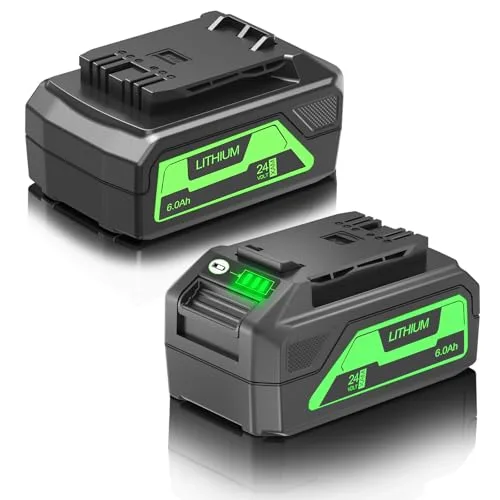 Upgraded! 6000mAh Replacement for Greenworks 24V Battery