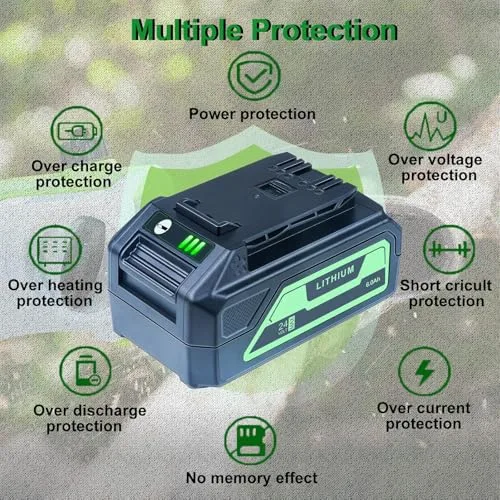 Upgraded! 6000mAh Replacement for Greenworks 24V Battery