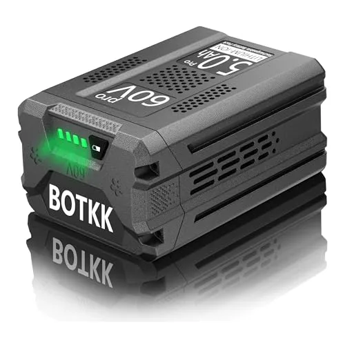 Upgraded! 5000mAh Replacement for Greenworks 60v Battery LB60A02 LB60A03 LB602 LB6025 Compatible with greenworks 60V Cordless Power Tools