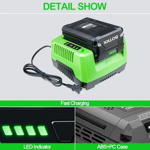 Upgraded! 5000mAh Replacement for Greenworks 60v Battery LB60A02 LB60A03 LB602 LB6025 Compatible with greenworks 60V Cordless Power Tools