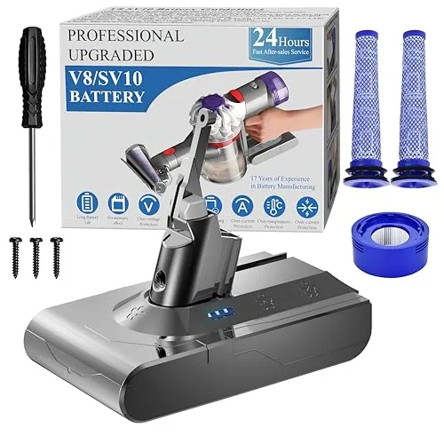 10000mAh Professional Replacement for Dyson V8 Battery SV10 SV25