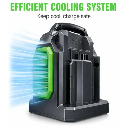 【Faster】BOTKK Rapid Dual Ports Charger Replacement for Ego 56V Battery Chargers CH2800D CH2100 CH3200 CH5500 CH7000