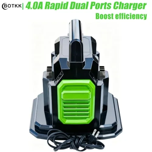 【Faster】BOTKK Rapid Dual Ports Charger Replacement for Ego 56V Battery Chargers CH2800D CH2100 CH3200 CH5500 CH7000