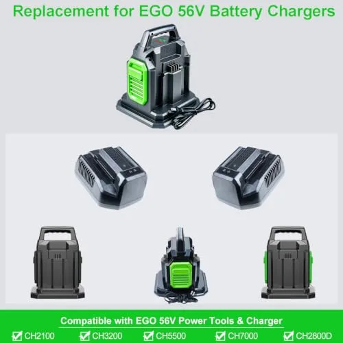【Faster】BOTKK Rapid Dual Ports Charger Replacement for Ego 56V Battery Chargers CH2800D CH2100 CH3200 CH5500 CH7000
