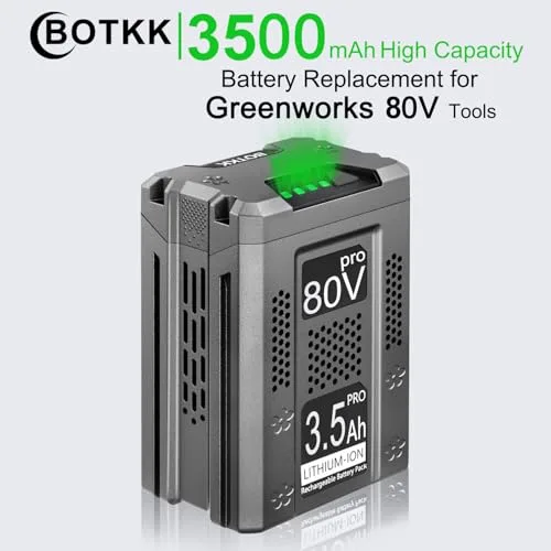 Upgraded 3.5Ah Replacement for Greenworks 80V Battery Compatible with Greenworks Pro 80v Battery GBA80150 GBA80200 GBA80250 GBA80300 GBA80400