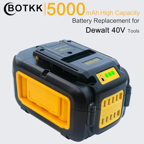 Upgraded 5.0Ah Replacement for Dewalt 40V Battery