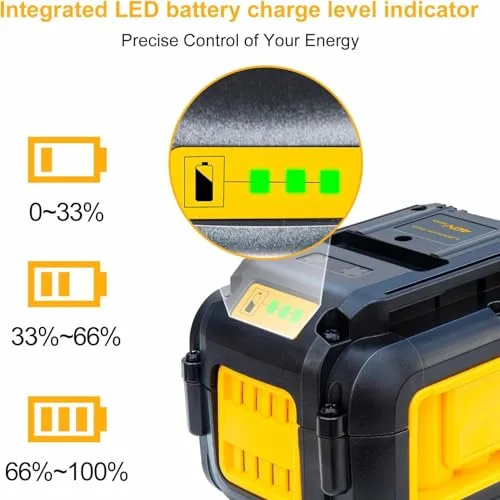 Upgraded 5.0Ah Replacement for Dewalt 40V Battery