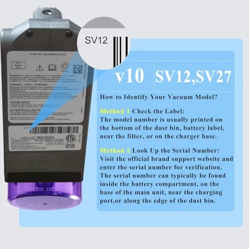 Professional Replacement for Dyson V10 Batttery SV12