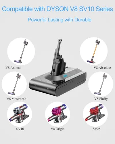 Professional Replacement for Dyson V8 Battery SV10 SV25