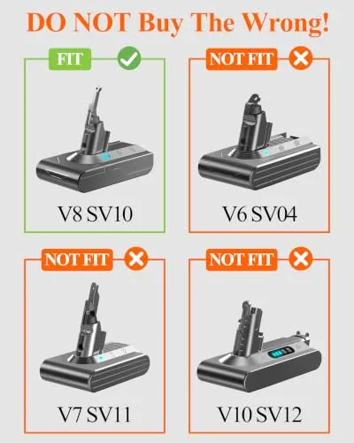 Professional Replacement for Dyson V8 Battery SV10 SV25