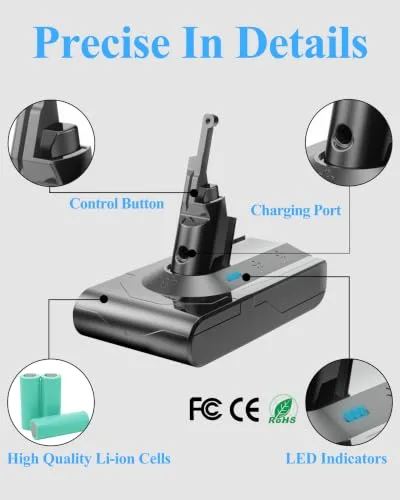 Professional Replacement for Dyson V8 Battery SV10 SV25